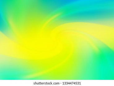Light Blue, Yellow vector blur pattern. Creative illustration in halftone style with gradient. The template can be used for your brand book.