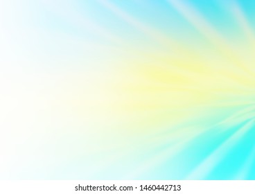 Light Blue, Yellow vector blur pattern. A completely new color illustration in a bokeh style. A completely new template for your design.