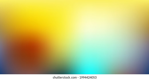 Light Blue, Yellow vector blur background. Blurred abstract gradient illustration in simple style. Multipurpose app design.