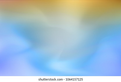 Light Blue, Yellow vector blurred bright template. Modern geometrical abstract illustration with gradient. The blurred design can be used for your web site.