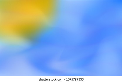 Light Blue, Yellow vector blurred and colored pattern. Colorful abstract illustration with gradient. A completely new design for your business.