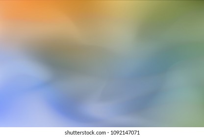 Light Blue, Yellow vector blurred shine abstract cover. Glitter abstract illustration with an elegant design. The completely new template can be used for your brand book.