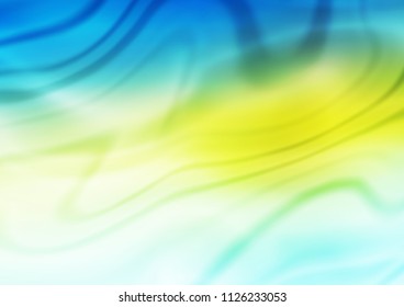 Light Blue, Yellow vector blurred shine abstract template. An elegant bright illustration with gradient. Brand new design for your business.
