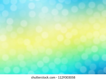 Light Blue, Yellow vector blurred bright template. A vague abstract illustration with gradient. The template can be used for your brand book.