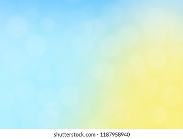 Light Blue, Yellow vector blurred and colored template. Creative illustration in halftone style with gradient. Brand new style for your business design.
