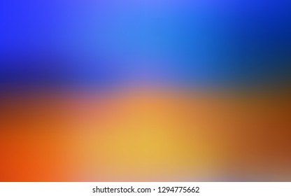 Light Blue, Yellow vector blurred shine abstract background. Creative illustration in halftone style with gradient. New way of your design.