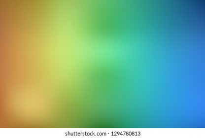 Light Blue, Yellow vector blurred shine abstract texture. Colorful abstract illustration with gradient. New design for your business.