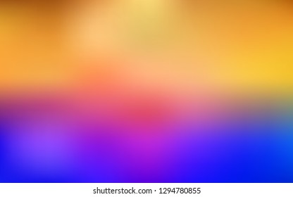 Light Blue, Yellow vector blurred shine abstract texture. Creative illustration in halftone style with gradient. Completely new design for your business.