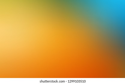 Light Blue, Yellow vector blurred shine abstract template. Colorful abstract illustration with gradient. Background for a cell phone.