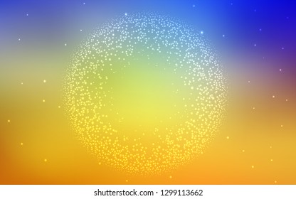 Light Blue, Yellow vector blurred bright pattern. Shining colored illustration in smart style. Background for designs.