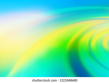 Light Blue, Yellow vector blurred background. Colorful illustration in blurry style with gradient. A completely new template for your design.