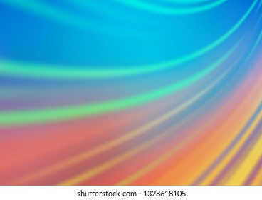Light Blue, Yellow vector blurred and colored background. Colorful abstract illustration with gradient. A completely new template for your design.