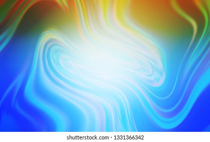 Light Blue, Yellow vector blurred bright texture. An elegant bright illustration with gradient. Background for designs.