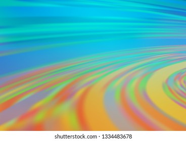 Light Blue, Yellow vector blurred shine abstract template. Glitter abstract illustration with an elegant design. A completely new template for your design.