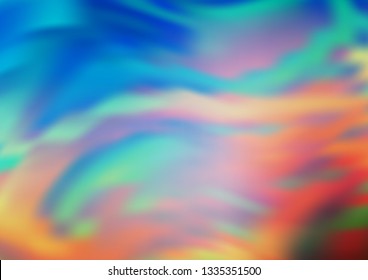 Light Blue, Yellow vector blurred and colored template. Shining colorful illustration in a Brand new style. A new texture for your design.