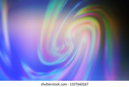 Light Blue, Yellow vector blurred shine abstract template. Colorful abstract illustration with gradient. New style for your business design.
