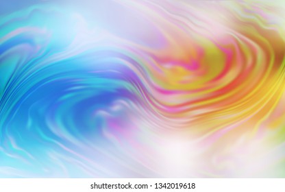 Light Blue, Yellow vector blurred shine abstract template. Modern abstract illustration with gradient. Smart design for your work.