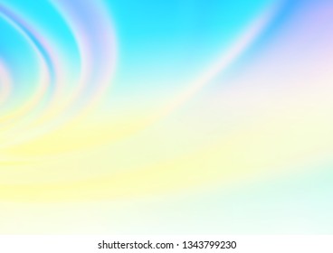 Light Blue, Yellow vector blurred and colored template. Colorful illustration in blurry style with gradient. The template can be used for your brand book.