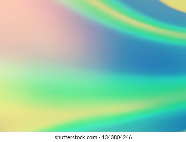 Light Blue, Yellow vector blurred and colored template. Colorful abstract illustration with gradient. The blurred design can be used for your web site.