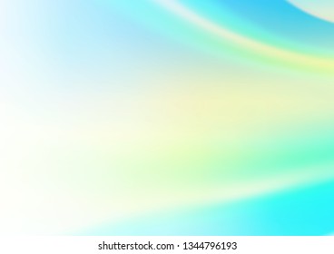Light Blue, Yellow vector blurred shine abstract template. An elegant bright illustration with gradient. The background for your creative designs.