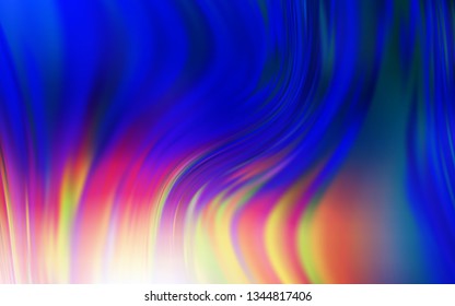 Light Blue, Yellow vector blurred shine abstract background. Creative illustration in halftone style with gradient. New way of your design.