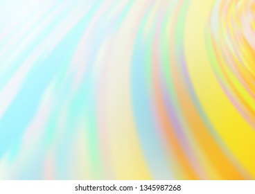 Light Blue, Yellow vector blurred shine abstract background. A vague abstract illustration with gradient. The best blurred design for your business.