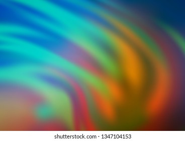 Light Blue, Yellow vector blurred bright template. Colorful illustration in abstract style with gradient. The elegant pattern for brand book.