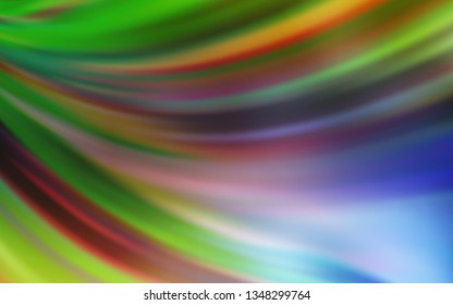Light Blue, Yellow vector blurred shine abstract template. Colorful abstract illustration with gradient. New style for your business design.