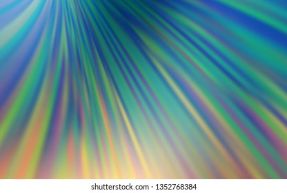 Light Blue, Yellow vector blurred background. Creative illustration in halftone style with gradient. New style for your business design.