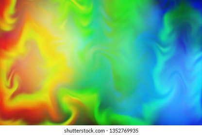 Light Blue, Yellow vector blurred shine abstract template. Colorful illustration in abstract style with gradient. New style design for your brand book.