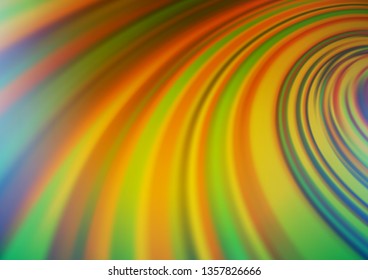 Light Blue, Yellow vector blurred and colored template. Glitter abstract illustration with an elegant design. The blurred design can be used for your web site.