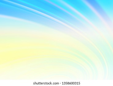 Light Blue, Yellow vector blurred shine abstract pattern. An elegant bright illustration with gradient. A new texture for your design.