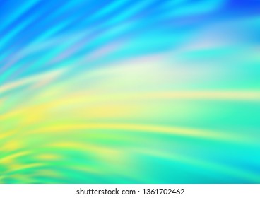Light Blue, Yellow vector blurred background. An elegant bright illustration with gradient. A completely new template for your design.