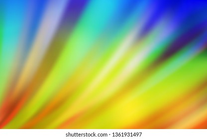 Light Blue, Yellow vector blurred template. Shining colored illustration in smart style. Completely new design for your business.