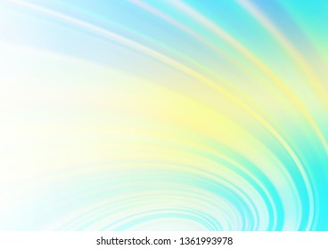Light Blue, Yellow vector blurred bright background. Colorful illustration in blurry style with gradient. A completely new template for your design.