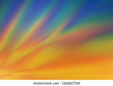 Light Blue, Yellow vector blurred bright background. A completely new color illustration in a bokeh style. The blurred design can be used for your web site.