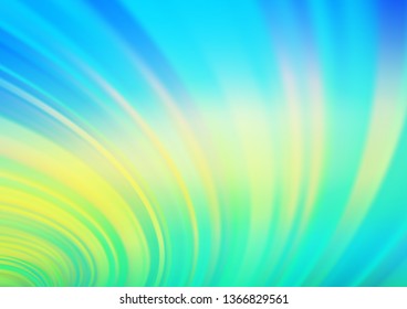Light Blue, Yellow vector blurred and colored template. An elegant bright illustration with gradient. A completely new template for your design.