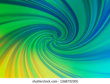 Light Blue, Yellow vector blurred shine abstract template. Colorful abstract illustration with gradient. The best blurred design for your business.