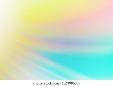 Light Blue, Yellow vector blurred and colored template. Colorful illustration in abstract style with gradient. Brand new style for your business design.