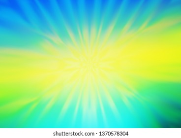 Light Blue, Yellow vector blurred bright pattern. Modern geometrical abstract illustration with gradient. The template for backgrounds of cell phones.