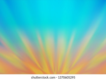 Light Blue, Yellow vector blurred shine abstract pattern. Colorful illustration in blurry style with gradient. The template for backgrounds of cell phones.