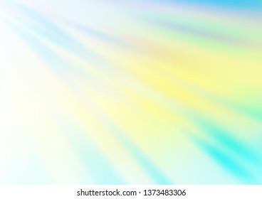 Light Blue, Yellow vector blurred shine abstract pattern. Colorful abstract illustration with gradient. A new texture for your design.