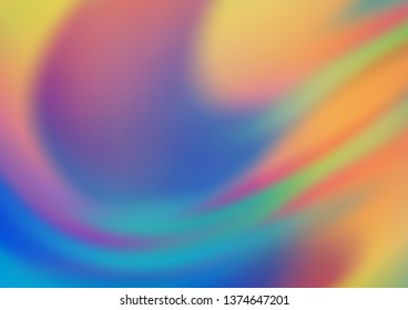 Light Blue, Yellow vector blurred bright template. Colorful illustration in abstract style with gradient. The template for backgrounds of cell phones.