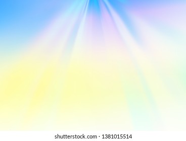 Light Blue, Yellow vector blurred shine abstract pattern. Creative illustration in halftone style with gradient. The blurred design can be used for your web site.