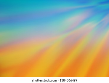 Light Blue, Yellow vector blurred and colored background. Colorful illustration in abstract style with gradient. The blurred design can be used for your web site.