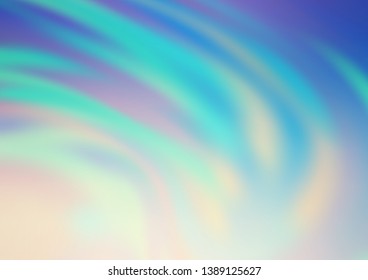 Light Blue, Yellow vector blurred and colored template. Colorful illustration in abstract style with gradient. A completely new design for your business.