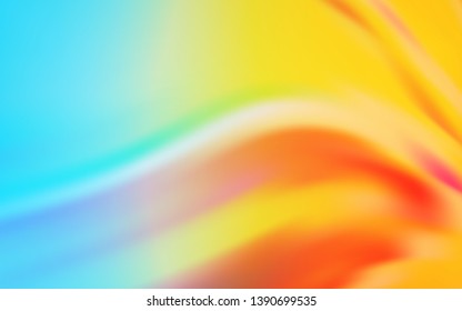 Light Blue, Yellow vector blurred shine abstract background. A completely new colored illustration in blur style. Elegant background for a brand book.