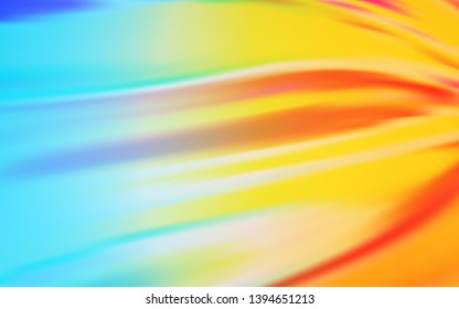 Light Blue, Yellow vector blurred shine abstract template. Colorful abstract illustration with gradient. Elegant background for a brand book.