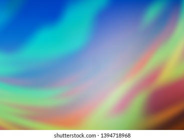 Light Blue, Yellow vector blurred shine abstract pattern. Glitter abstract illustration with an elegant design. A completely new template for your design.