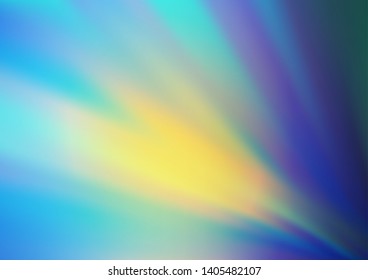 Light Blue, Yellow vector blurred and colored template. A vague abstract illustration with gradient. The elegant pattern for brand book.